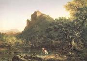 Thomas Cole The Mountain Ford (mk13) Spain oil painting artist